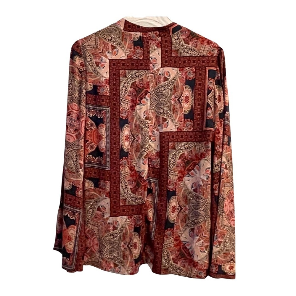 BCBGeneration Womens Paisley Patchwork Open Front… - image 3